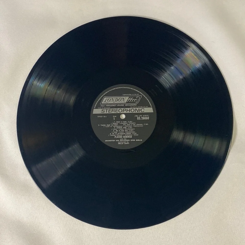 PLACIDO DOMINGO - RECITAL OF ITALIAN OPERATIC ARIAS - VINYL RECORD ✨✨✨ - Picture 3 of 6